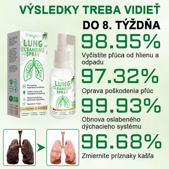 [Oficiální obchod značky] 👨‍⚕️𝐌𝐈𝐐𝐈𝐊𝐎® Pokročilý sprej na čištění plic  (☘️Doporučeno plicními specialisty☘️)