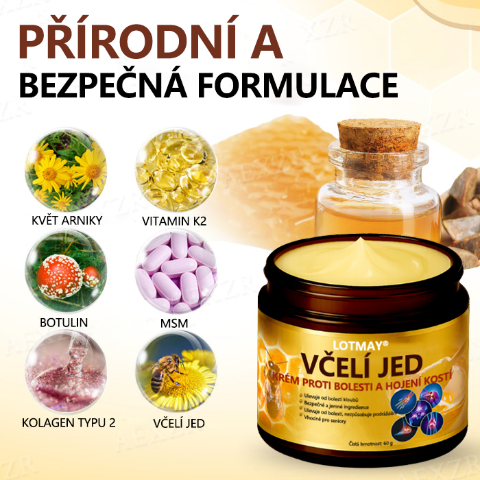 LOTMAY® Krém na hojení kostí proti bolesti se včelím jedem